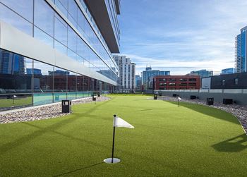 Golf putting & practice green
